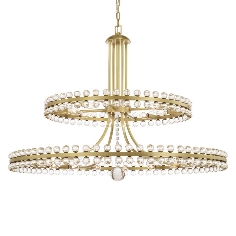 Crystorama Lighting Clo 8890 Clover Twenty Four Light 2 Tier